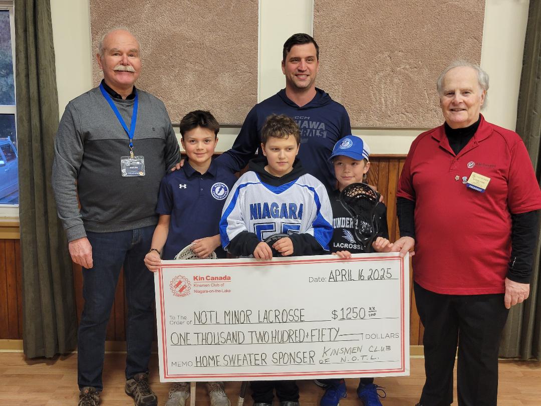 NOTL Minor Lacrosse Donation